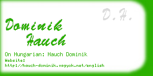 dominik hauch business card